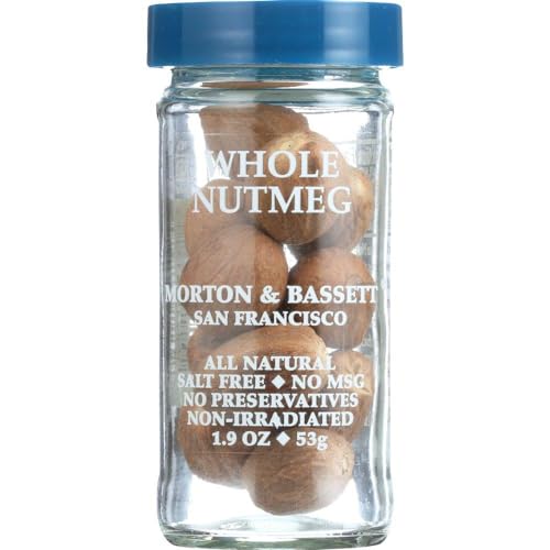 Morton & Bassett Whole Nutmeg, 3 Pack, 2.2oz Jars