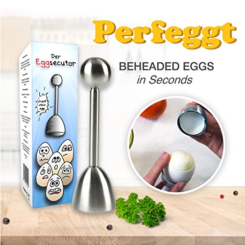 Eggsecutor Stainless Steel Topper & Cutter with Free Recipe eBook