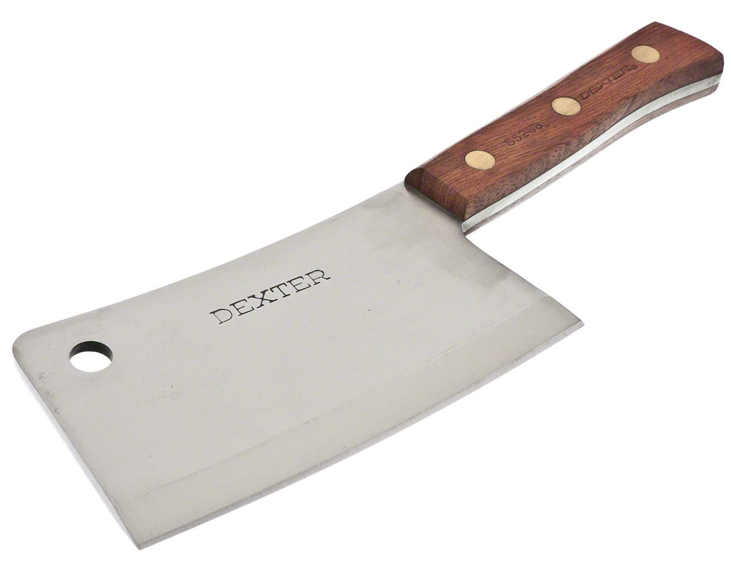 Dexter-Russell 8" Stainless Steel Heavy Duty Cleaver, Silver