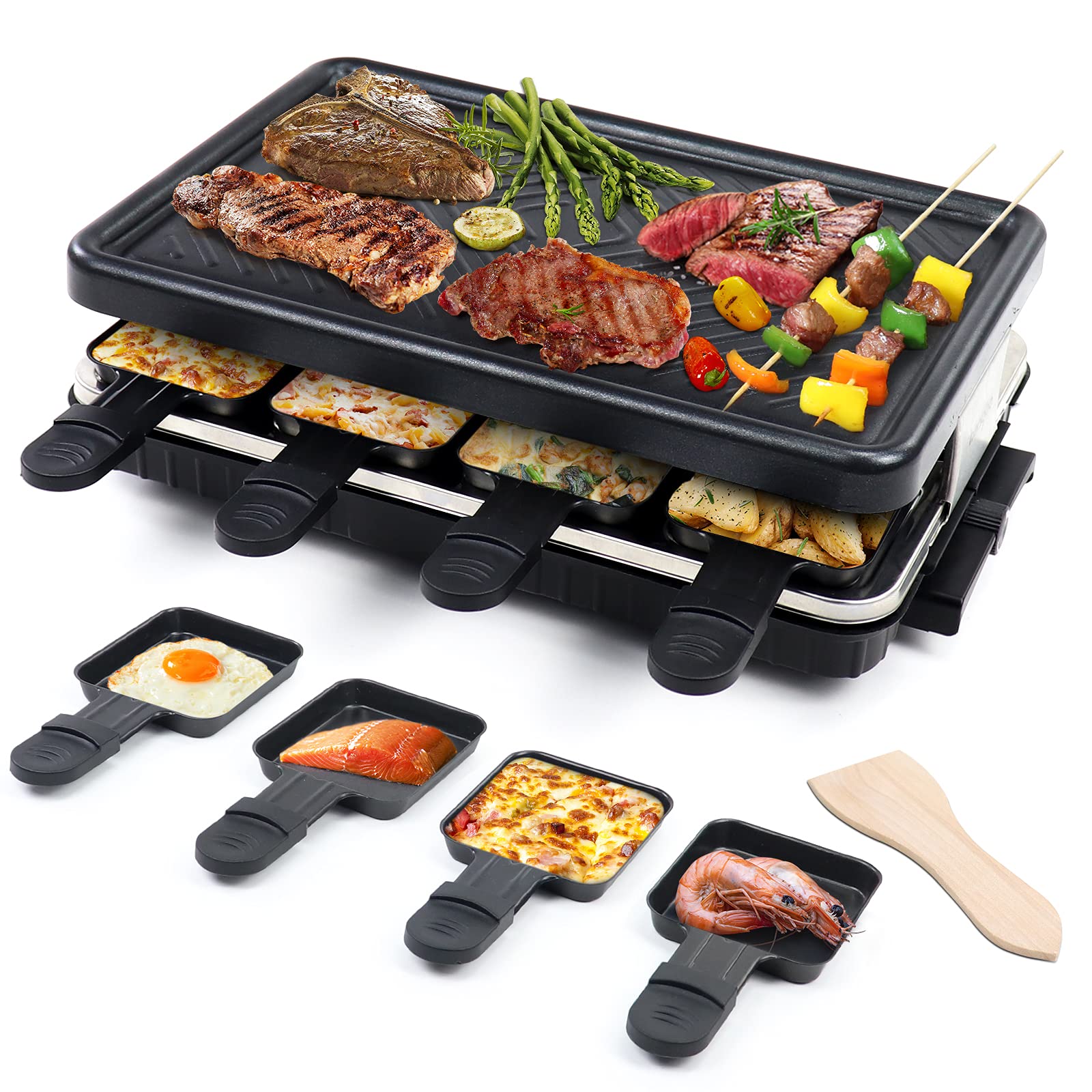 Fajiabao Korean BBQ Indoor Grill Table Smokeless Portable 1300W Temperature Control